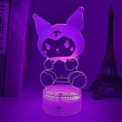 Kuromi LED Night Light Smart Touch Night Lamp With 16 Colors Change