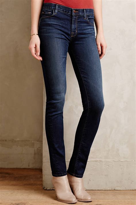 Lyst Anthropologie J Brand Rail Jeans In Blue