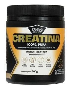 CREATINA MONOHIDRATADA EM PÓ 100 PURA 300g Indicado para ganho