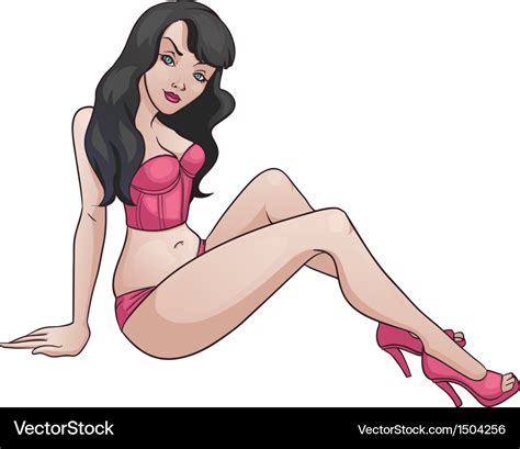 Sexy Lady Royalty Free Vector Image Vectorstock