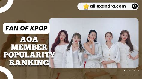 Aoa Member Popularity Ranking Alliexandra Fan Of Kpop