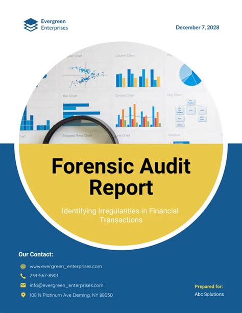 Forensic Audit Report Word Format Template Venngage