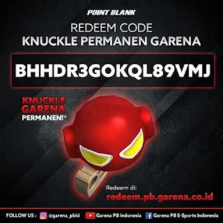 Redeem Code Terbaru Senjata Knuckle Garena Permanent Juli Terbaru