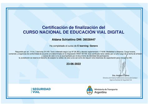 Curso Finalizado Genero Certificaci N De Finalizaci N Del