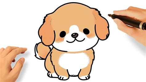 Mẫu vẽ chó cực kawaii kawaii cute dog drawing Điểm nhấn của sự đáng yêu