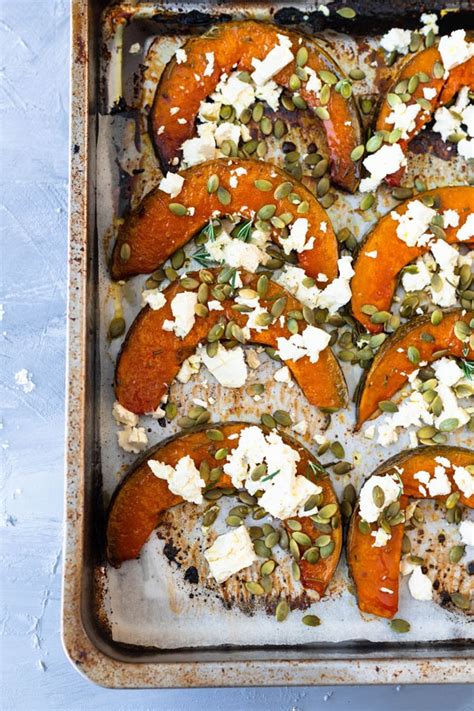 Maple Feta Roast Pumpkin The Home Cooks Kitchen