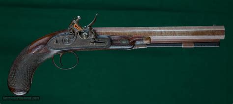 John Manton London Cased Pair Flintlock Duelling Pistols 50