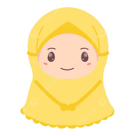 Hijab Muçulmano ícone Dos Desenhos Animados PNG Muçulmano Hijabgirl