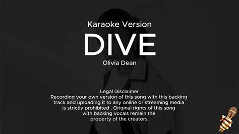 Olivia Dean Dive Karaoke Version Youtube