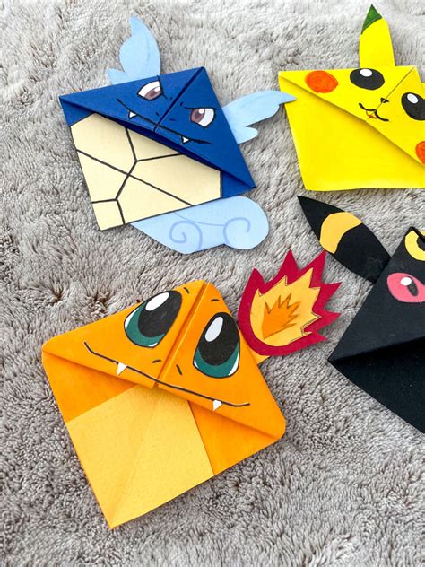 Activité manuelle Pokémon avec les marque-pages rigolos