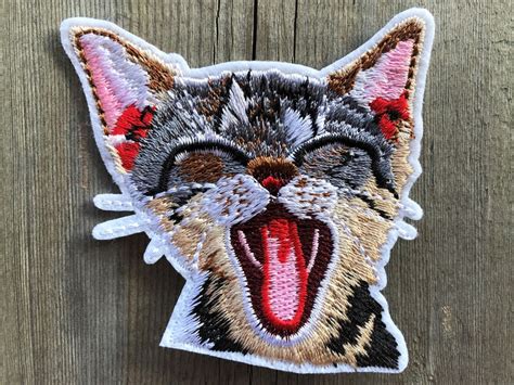 Kitten Iron On Patch Cat Iron On Patch Kitten Patch Cat Patch Etsy UK