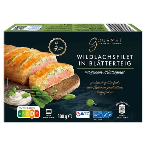 GOURMET FINEST CUISINE Wildlachsfilet in Blätterteig 300 g ALDI SÜD