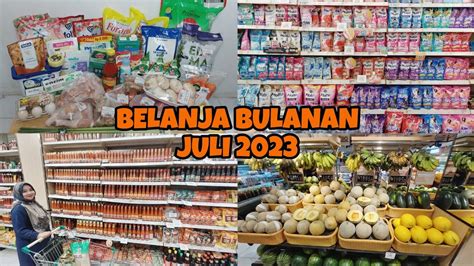 BELANJA BULANAN JULI 2023 BELANJA HEMAT DI YOGYA SUPERMARKET