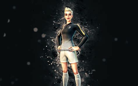 Striker Specialist Juventus Fc Fortnite White Neon Lights Fortnite