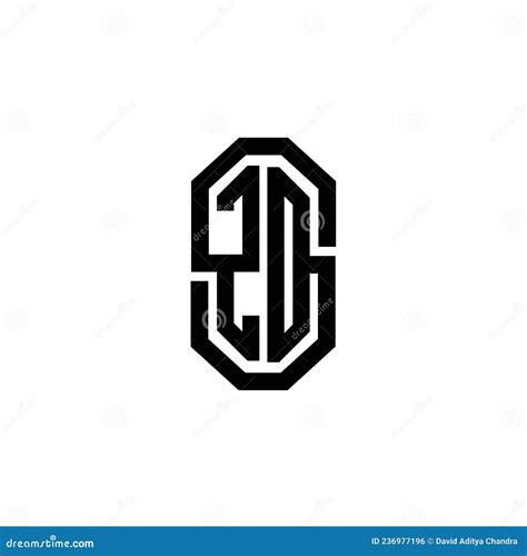 Zo Logo Modern Vintage Monogram Style Stock Vector Illustration Of