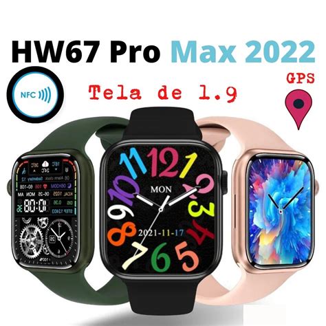 Smartwatch Hw67 Pro Max Série 7 2022 Tela 19 Polegadas Relógio