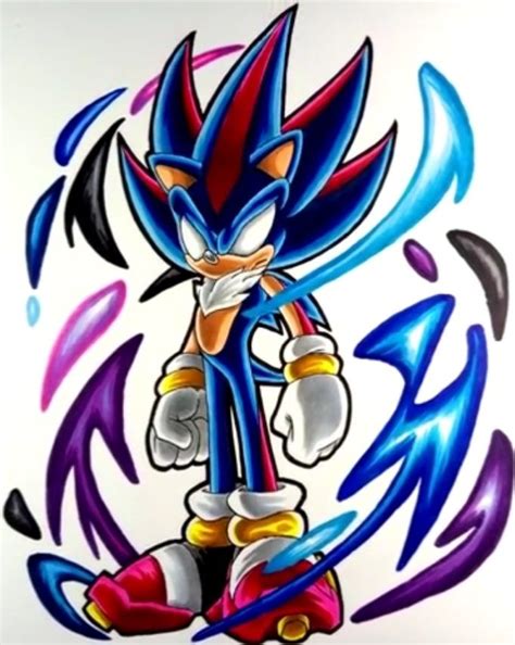 Dark Shadic Sonic Fan Art