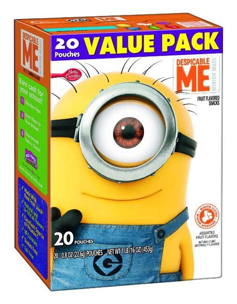 Betty Crocker Fruit Snacks Despicable Me Fruit Flavored Snacks Pouches