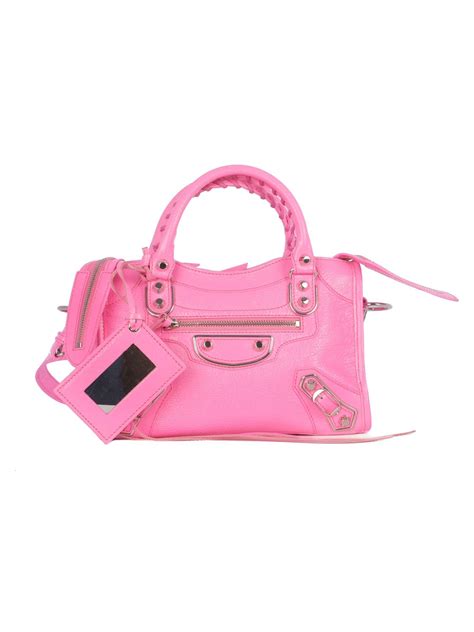 Balenciaga Bag Pink Pursed | semashow.com