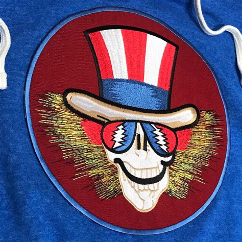 Grateful Dead Extra Large Patch Uncle Sam Psychedelic Back Etsy Uk