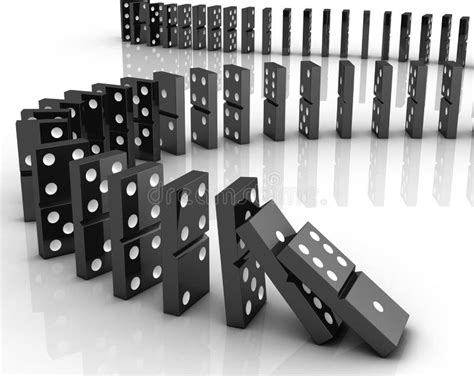 Dominoes Falling Stock Image Image Of Idea Disaster 34471627