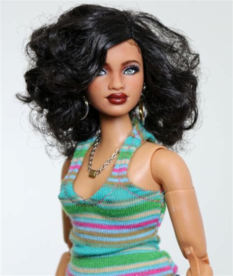 Sold Ola Rae Biracial Ooak Mbili Barbie Hybrid Repaint On A Curvy