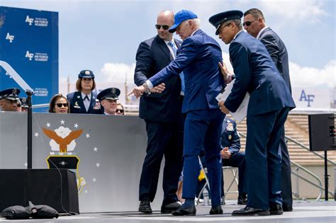 Biden Says He Got Sandbagged After Fall At Air Force Graduation