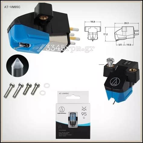 Cápsula E Agulha Para Toca Discos Audio Technica At vm95c Frete grátis