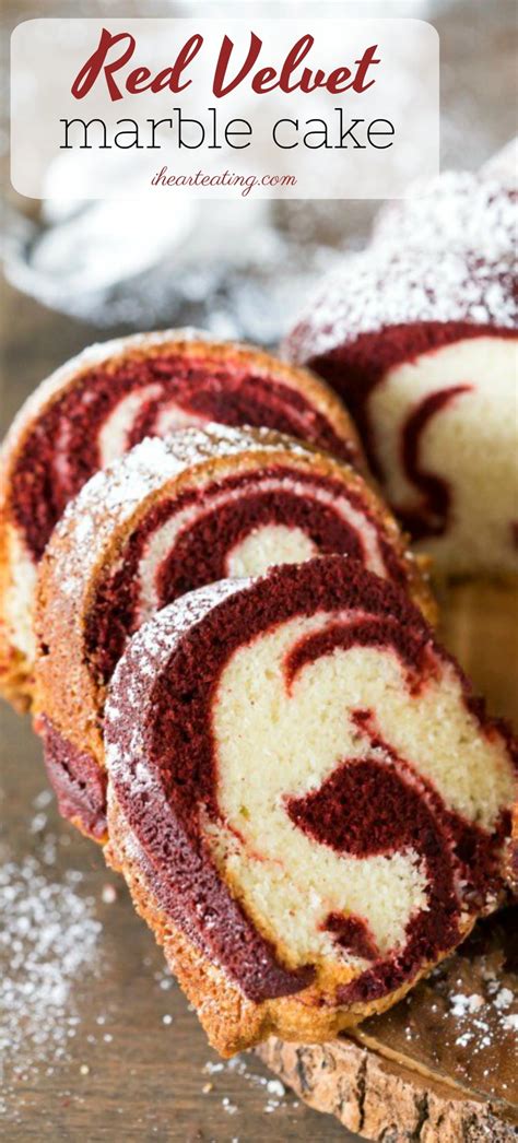 Red Velvet Marble Cake Recipe I Heart Eating