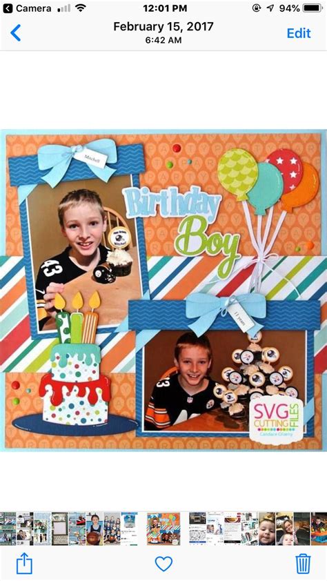 Pin on scrapbook | Birthday scrapbook layouts, Birthday scrapbook pages ...