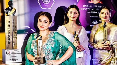 Dadasaheb Phalke Awards 2023 Alia Bhatt Rekha Vidya Balan Youtube