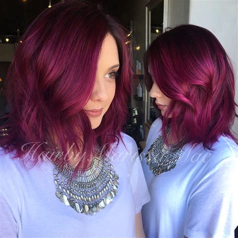 Red Bob Cut With Soft Waves Hairstyles Weekly