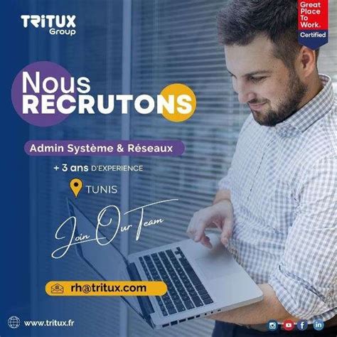 Tritux Group 𝐫𝐞𝐜𝐫𝐮𝐭𝐞 Offres d emploi