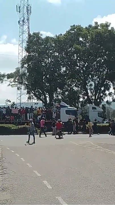 Gen Z Trucks Give A Lift To Demonstrator At Nakuru Eldoret Highway