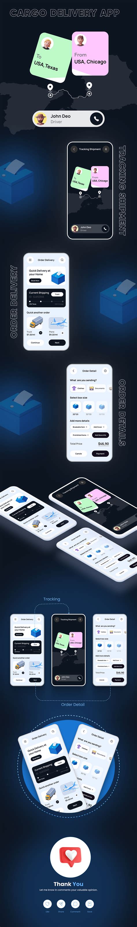 Cargo Transportation App Design on Behance