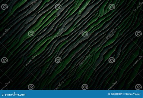 Ai Generated An Abstract Dark Green Background With Flowing Wave