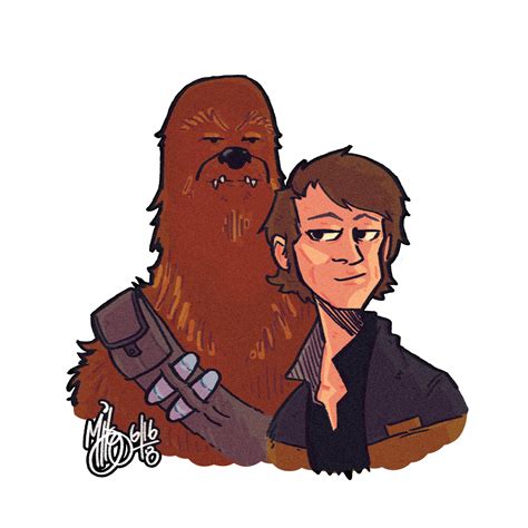 Chewie + Han by Mjgoodwinart on Newgrounds