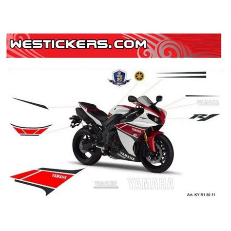 Stickers Kit Yamaha R1 Wgp 50th Anniversary