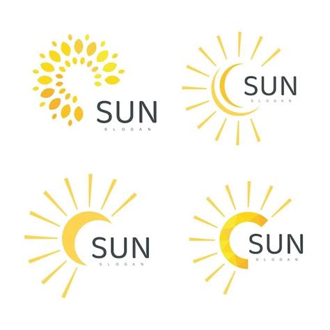 Premium Vector Sun Logo Template Icon Design Illustration Sun Logo