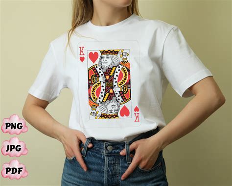 Queen Of Hearts Graphic Shirt Pngplaying Cards Pngplaying Etsy