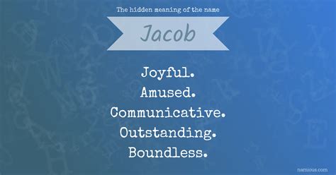 The hidden meaning of the name Jacob | Namious