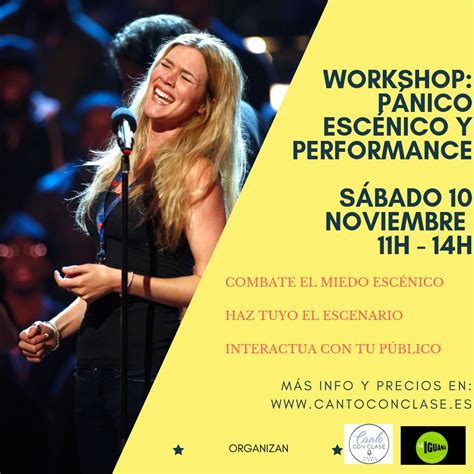 Workshop Pánico escénico y Performance Canto con Clase Vocal Studio