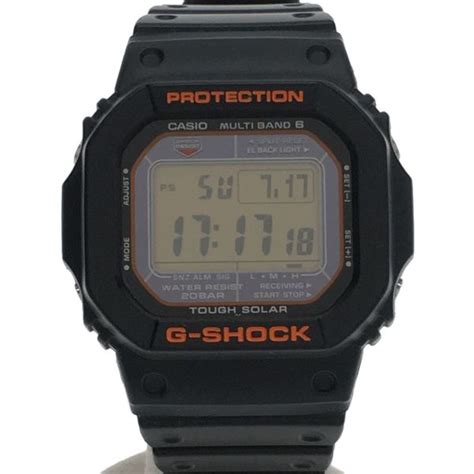 Used Casio Solar Watch G Shock G Shock Digital Rubber Black