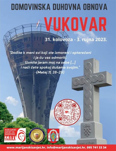 Domovinska Duhovna Obnova U Vukovaru 31 Kolovoza Do 3 Rujna 2023