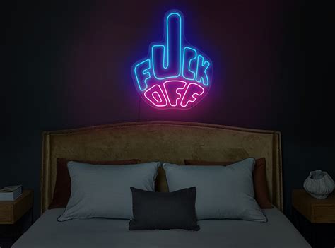 Fuck Off Neon Light Fuck Off Light Sign Fuck Off Sign Fuck Neon Sign