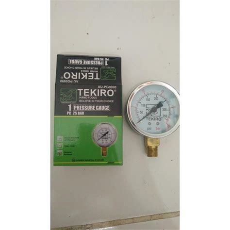 Jual Pressure Gauge Pengukur Tekanan Angin Ban Mobil Motor 25 Bar