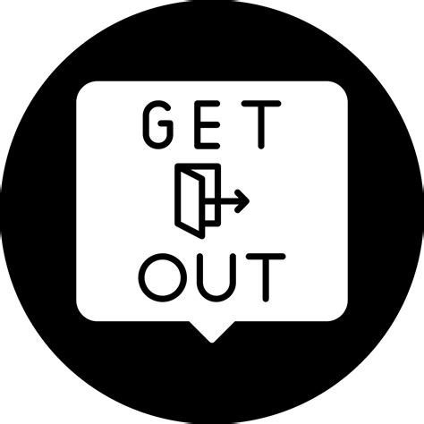 Get Out Vector Icon 31006073 Vector Art at Vecteezy