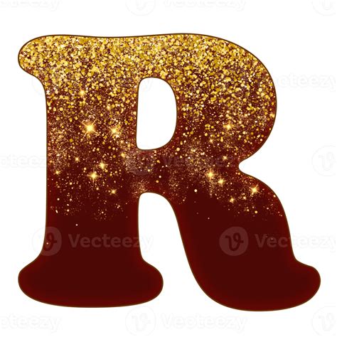 Half Gold Glitter Alphabet 16691977 Png