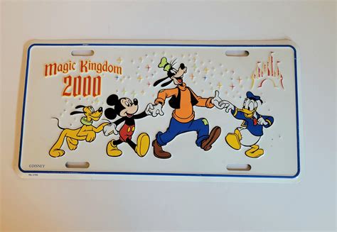 Magic Kingdom 2000 License Plate Disney Liscence Plate 2000 Etsy Magic Kingdom Disney