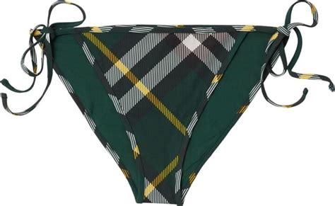 Burberry Checked Bikini Briefs Shopstyle Two Piece Swimsuits